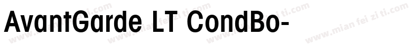 AvantGarde LT CondBo字体转换
